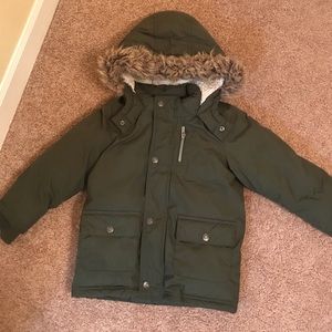 Boys winter coats- hunter green